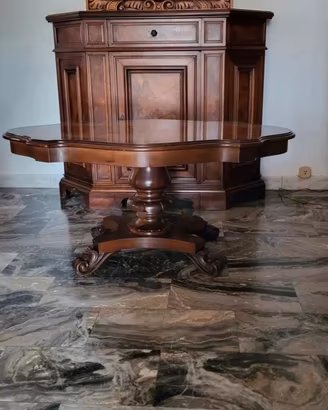 Tavolino in legno, vintage (mobiletto non disp)