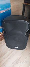 casse per karaoke con due microfoni.e mixer,