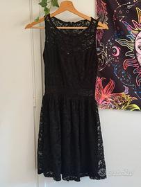 Vestito nero pizzo S