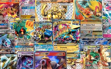 Pokémon carte: 10 carte ultra rare GX EX V Turbo