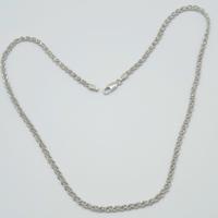 COLLANA ORO BIANCO 18KT 750 DIAMANTATA COD.1305.24