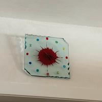 Orologio a muro parete in vetro trasparente