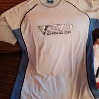 T-Shirt ZD grigio / blue mis. L cotone 80% Usata