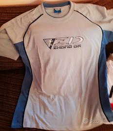 T-Shirt ZD grigio / blue mis. L cotone 80% Usata