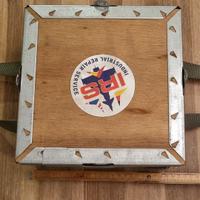 scatola in legno porta ricambi aerei galileo avion