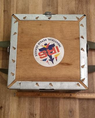 scatola in legno porta ricambi aerei galileo avion