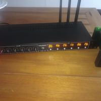 Centralina wireless 6 canali UHF per cuffie In-ear