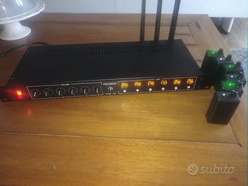 Centralina wireless 6 canali UHF per cuffie In-ear