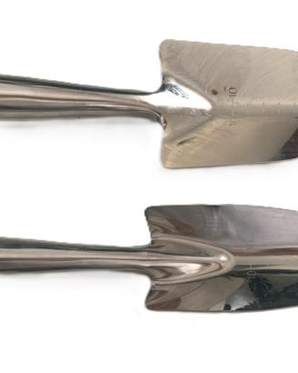 Due palette da giardinaggio in acciaio inox rinfor