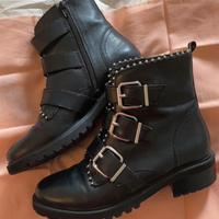 Stivaletto vera pelle nero