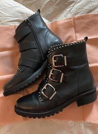 Stivaletto vera pelle nero