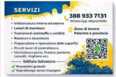 Imbianchino muratore indoratore edilizia Palermo