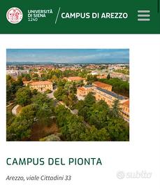 Studente universitario stanza Arezzo