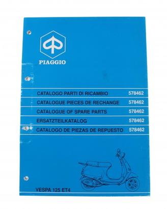 Catalogo parti di ricambio Piaggio Vespa 125 ET4