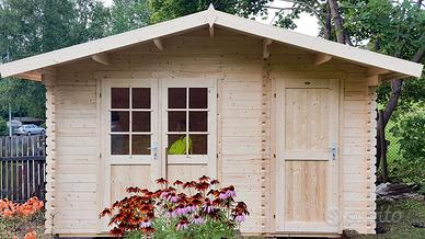 CASETTA DI LEGNO KEILA 445x300x256h,2 LOCALI, 34mm