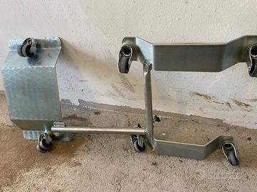 Carrello porta vespe o scooter regolabile
