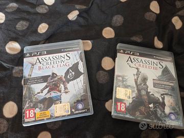 Assassin's Creed 3 e 4 black flag ps3