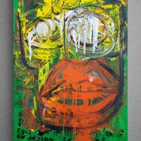 quadro opera arte contemporanea colori vivaci