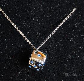 Morellato ciondolo dado con cristalli azzurri