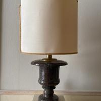 Lampada vaso marmo grigio