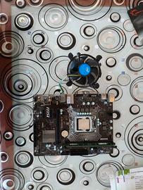 scheda madre con processore e ram