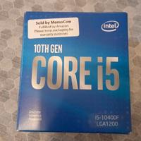 Intel I5-10400f con scatola e cooler originali