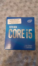 Intel I5-10400f con scatola e cooler originali