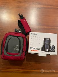 CANON Eos 550D EF-S 18-55 + borsa tracolla