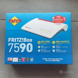 Fritzbox 7590 Modem Router + Scatola Originale