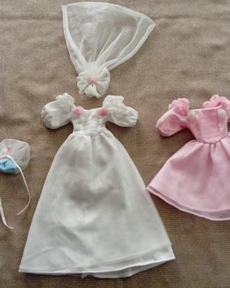 Abito da sposa + abito damigella BARBIE ORIGINAL 