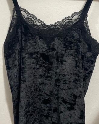 Canotta elegante Fiorella Rubino in velluto