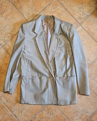 Blazer/Giacca Vintage in vera pelle, Made in Italy