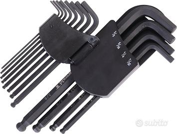 Set Kit Chiavi A Brugola POLLICI, 12 PZ, MISURE AM
