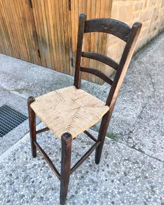 4 SEDIE RUSTICHE VINTAGE ANNI '60