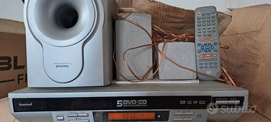 lettore cd 5 dischi con dolby surraund 