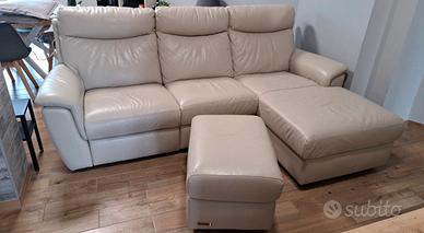 Divano in vera pelle PoltroneSofà