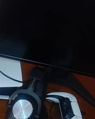 PS5 SLIM + CUFFIE+ MONITOR 180 HZ 