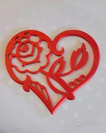 Quadretto Cuore Rosa