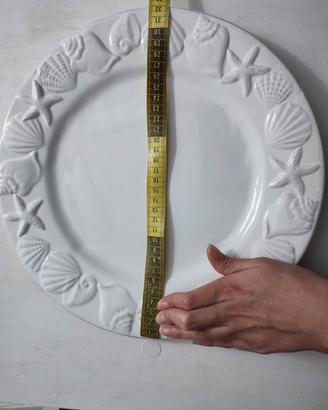 Piatto in porcellana con motivi marini – perfette