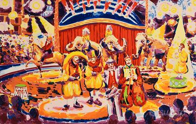 Athos Faccincani - Luce sul circo a Montecarlo