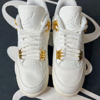 Jordan Air Jordan 4 "Metallic Gold" Bianco 43