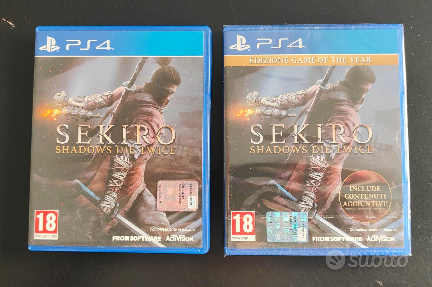 Sekiro Shadows Die Twice Playstation 4 GAME THE YEAR EDITION Edizione