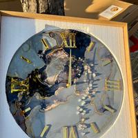 orologio da parete effetto marmo