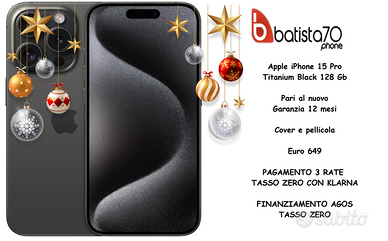 Apple iPhone 15 Pro Titanio Black 128 Gb