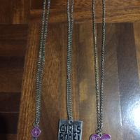 Set tre collane nuovissime da ragazzina