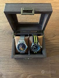 Portagioie / custodia orologi in vero legno