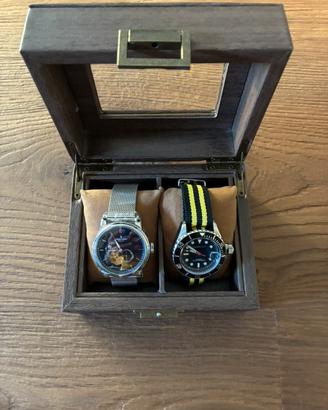 Portagioie / custodia orologi in vero legno