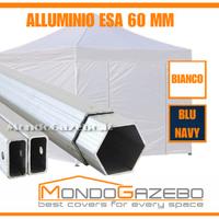 Gazebo 3x3 professionale in alluminio ø60mm 4lati