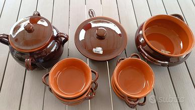 set tegami e pentole in coccio