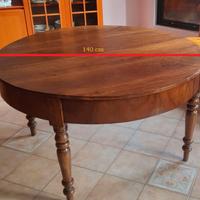 Tavolo rotondo noce nazionale 140 cm